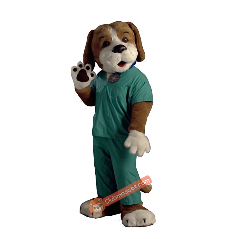 Scrubs the Health Hound Mascot Costume, Scrubs the Health Hound Costume