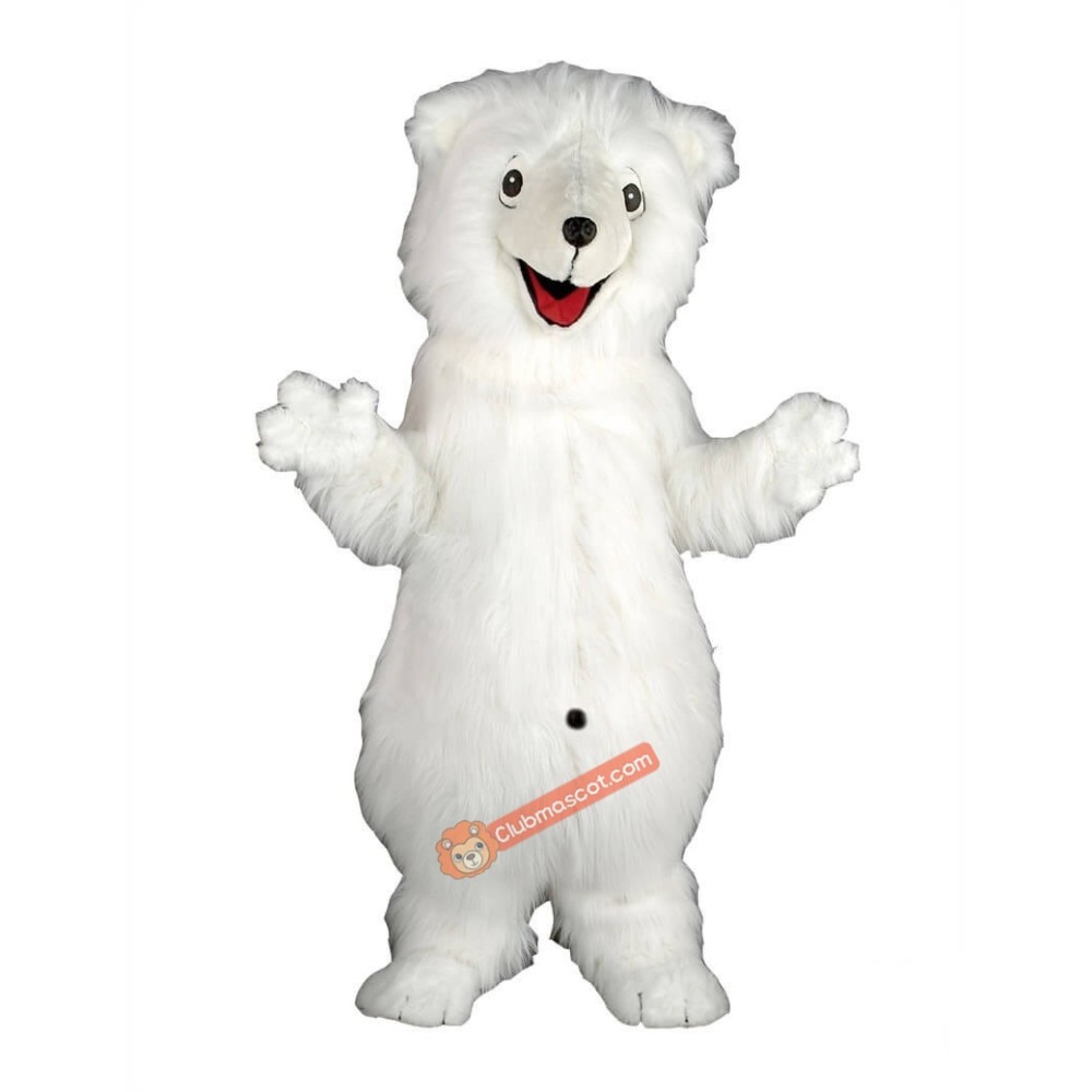 Shaggy Polar Bear Mascot Costume, Shaggy Polar Bear Costume