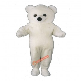 Short Hairs Polar Bear Mascot Costume, Short Hairs Polar Bear Costume