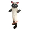 Siamese Cat Cartoon Mascot Costume, Siamese Cat Cartoon Costume