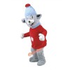 Skiing Mouse Mascot Costume, Skiing Mouse Costume