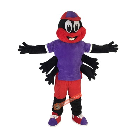 Spider Araneid Spinner Flycatcher Fly-flap Cartoon Mascot Costume, Spider Araneid Spinner Flycatcher Fly-flap Cartoon Costume