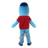 Sport Blue Dolphin Cartoon Mascot Costume, Sport Blue Dolphin Cartoon Costume