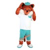 Sport Brown Fox Mascot Costume, Sport Brown Fox Costume