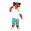 Sport Brown Fox Mascot Costume, Sport Brown Fox Costume