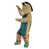 Sport Brown Horse Cartoon Mascot Costume, Sport Brown Horse Cartoon Costume