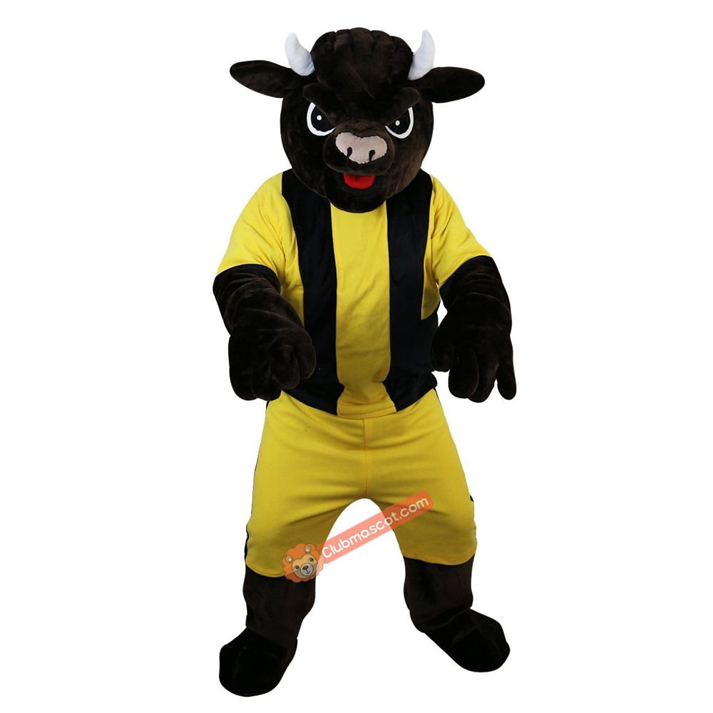 Sport Cow Bull Cartoon Mascot Costume, Sport Cow Bull Cartoon Costume