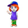 Sport Girl Cartoon Mascot Costume, Sport Girl Cartoon Costume