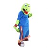 Sport Green Crocodile Cartoon Mascot Costume, Sport Green Crocodile Cartoon Costume