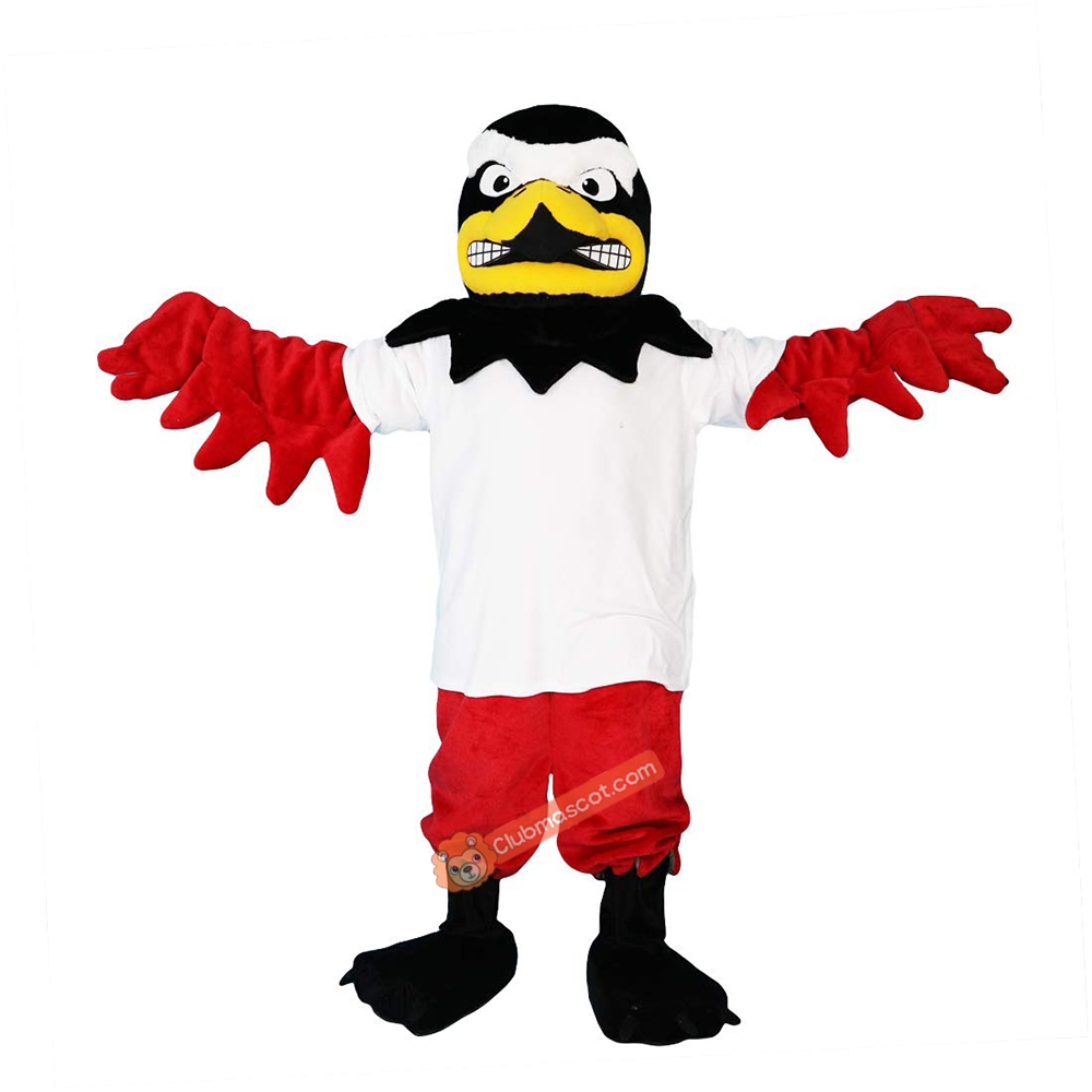 Sport Red Eagle, Bird, Falcon Cartoon Mascot Costume, Sport Red Eagle, Bird, Falcon Cartoon Costume