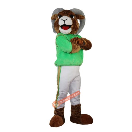 Sport Sheep Goat Cartoon Mascot Costume, Sport Sheep Goat Cartoon Costume