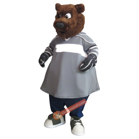 Sports Brown Bear Mascot Costume, Sports Brown Bear Costume