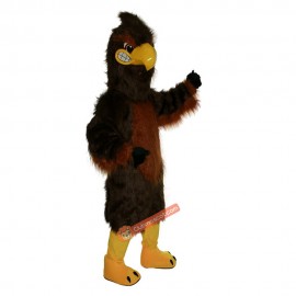 Strong Brown Eagle Cartoon Mascot Costume, Strong Brown Eagle Cartoon Costume