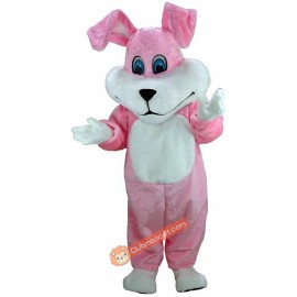 Super Pink Bunny Lightweight Mascot Costume, Super Pink Bunny Costume