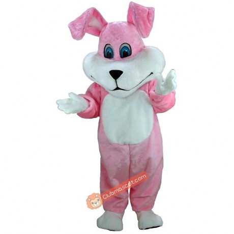 Super Pink Bunny Lightweight Mascot Costume, Super Pink Bunny Costume