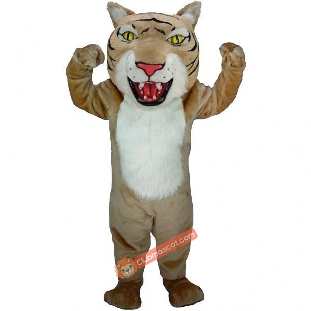 Tan Wildcat Lightweight Mascot Costume, Tan Wildcat Costume