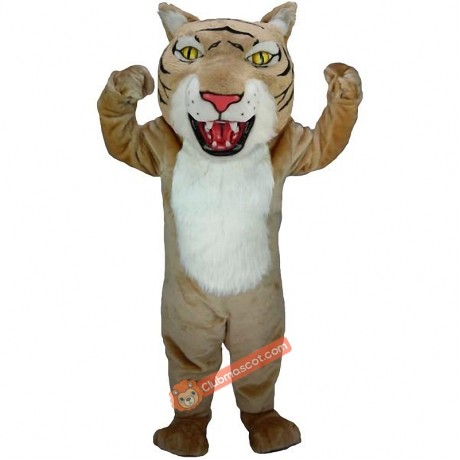 Tan Wildcat Lightweight Mascot Costume, Tan Wildcat Costume