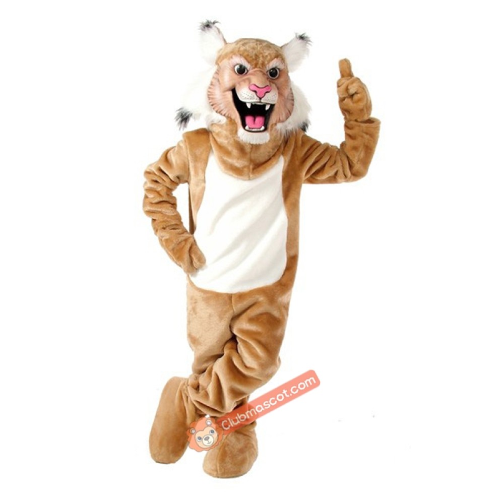 Tan Wildcat Mascot Costume, Tan Wildcat Costume