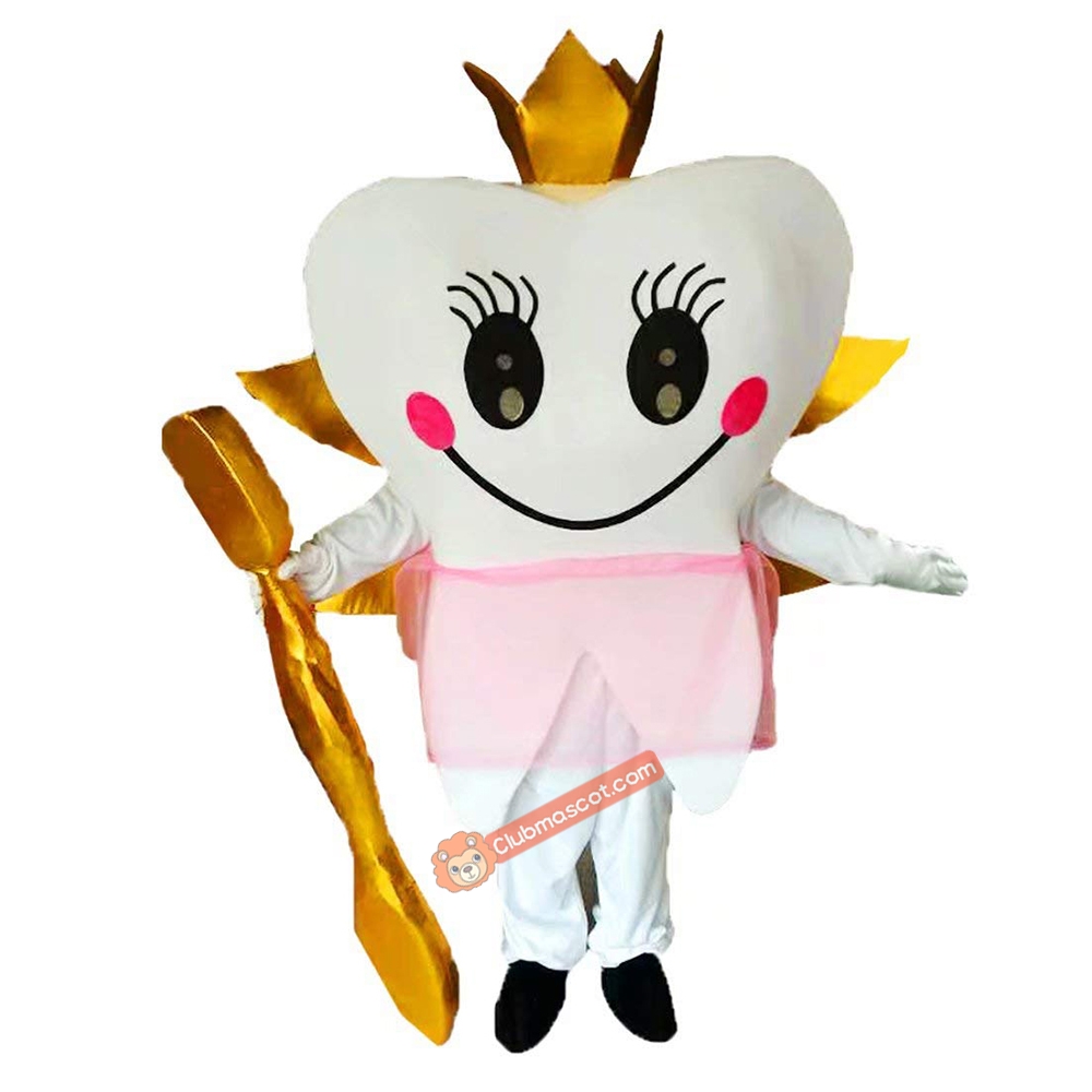 Teeth and Toothbrushes Cartoon Mascot Costume, Teeth and Toothbrushes Cartoon Costume