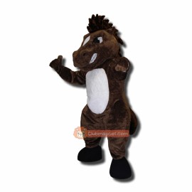 College Angry Mustang Mascot Costume