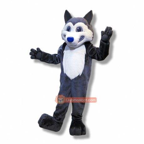 College Husky Dog Mascot Costume