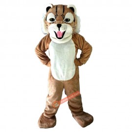 Tiger Wildcat Cartoon Mascot Costume, Tiger Wildcat Cartoon Costume