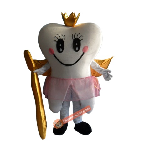 Tooth Angel Custom Mascot Costume, Tooth Angel Custom Costume