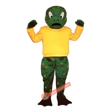 Tough Toad Shirt Mascot Costume, Tough Toad Shirt Costume