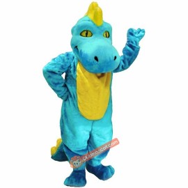 Turquoise Dino Lightweight Mascot Costume, Turquoise Dino Costume