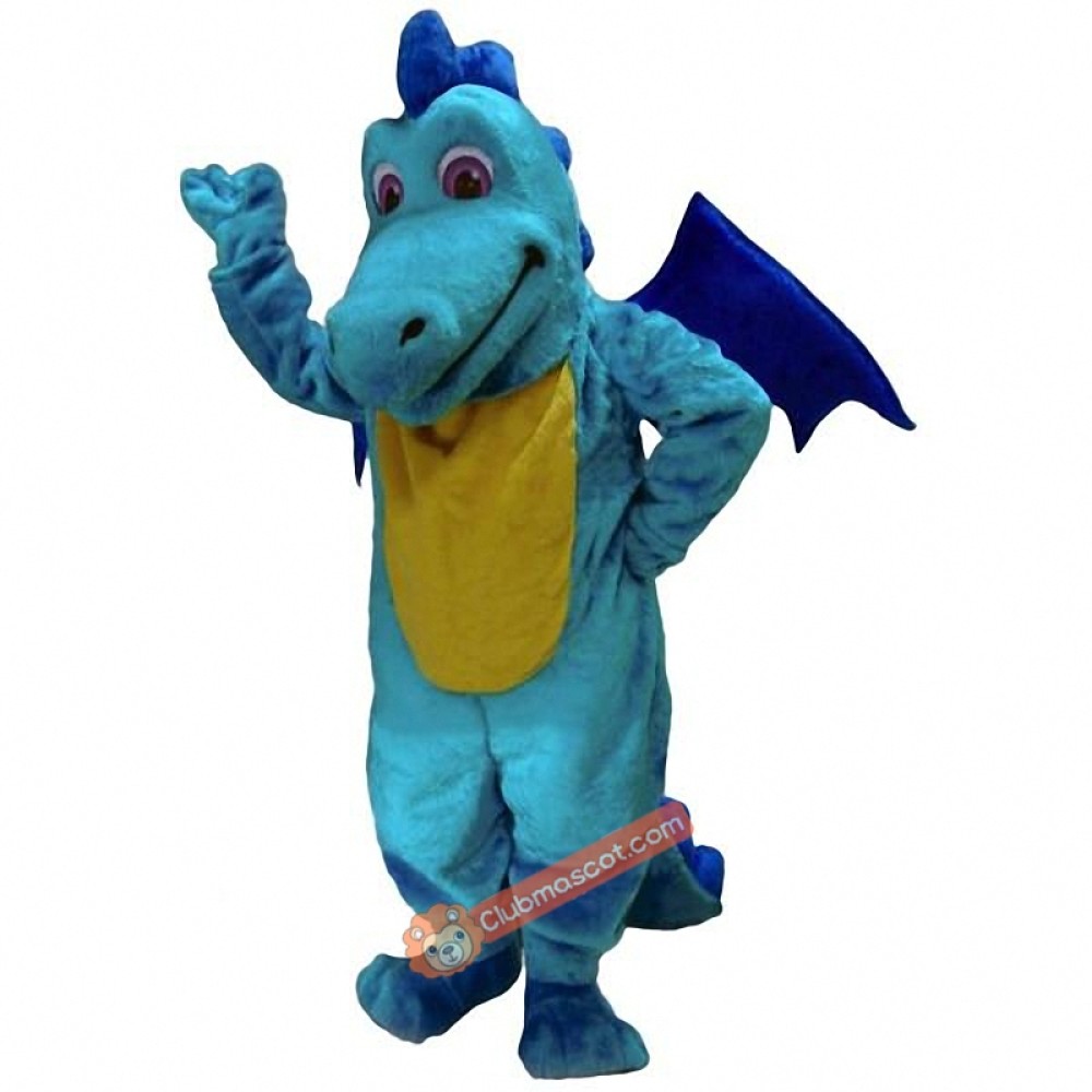 Turquoise Dragon Mascot Costume, Turquoise Dragon Costume