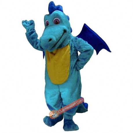 Turquoise Dragon Mascot Costume, Turquoise Dragon Costume