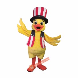 Uncle Sam Duck Mascot Costume, Uncle Sam Duck Costume