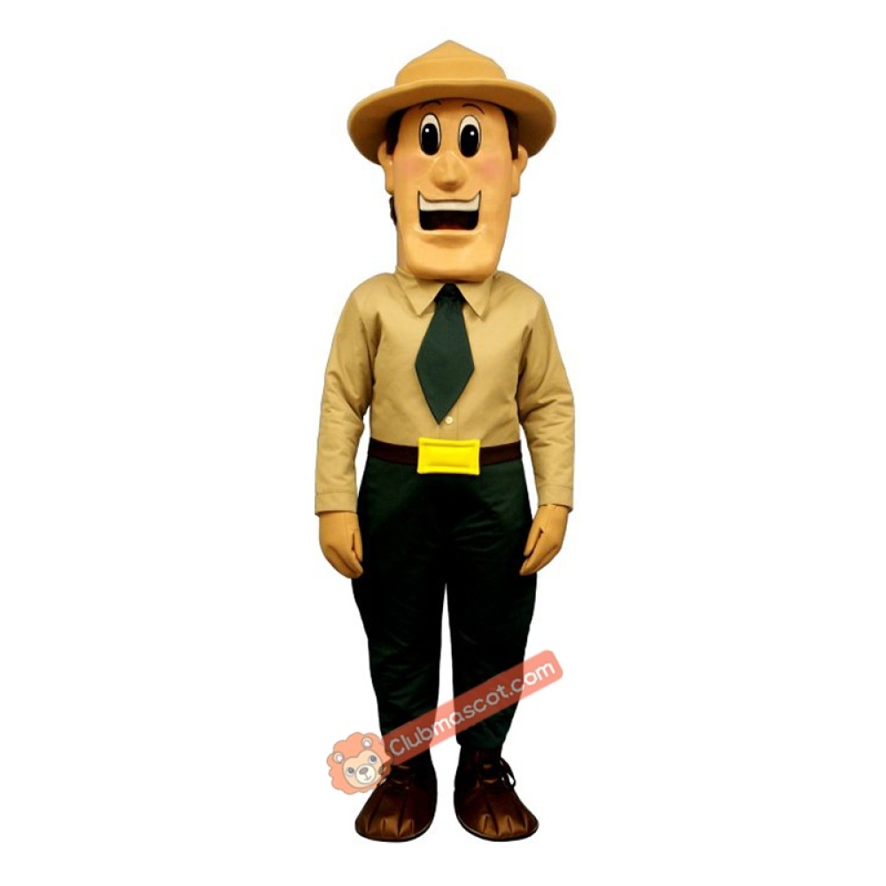 Warden Walt Mascot Costume, Warden Walt Costume