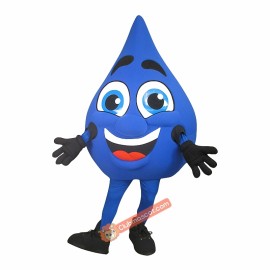 Water Droplet Mascot Costume, Water Droplet Costume