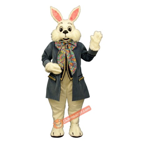 Wendell Rabbit-Blue Mascot Costume, Wendell Rabbit-Blue Costume