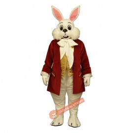 Wendell Rabbit-Red Mascot Costume, Wendell Rabbit-Red Costume