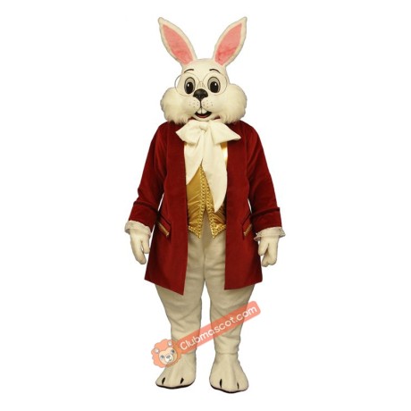 Wendell Rabbit-Red Mascot Costume, Wendell Rabbit-Red Costume