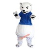 White Bear Cartoon Mascot Costume, White Bear Cartoon Costume