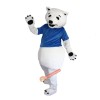 White Bear Cartoon Mascot Costume, White Bear Cartoon Costume