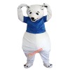 White Bear Cartoon Mascot Costume, White Bear Cartoon Costume