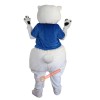 White Bear Cartoon Mascot Costume, White Bear Cartoon Costume