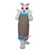 White Chef Bunny Rabbit Cartoon Mascot Costume, White Chef Bunny Rabbit Cartoon Costume