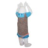 White Chef Bunny Rabbit Cartoon Mascot Costume, White Chef Bunny Rabbit Cartoon Costume