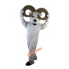 White Goat Antelope Cartoon Mascot Costume, White Goat Antelope Cartoon Costume