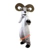 White Goat Antelope Cartoon Mascot Costume, White Goat Antelope Cartoon Costume