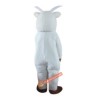 White Goat Cartoon Mascot Costume, White Goat Cartoon Costume