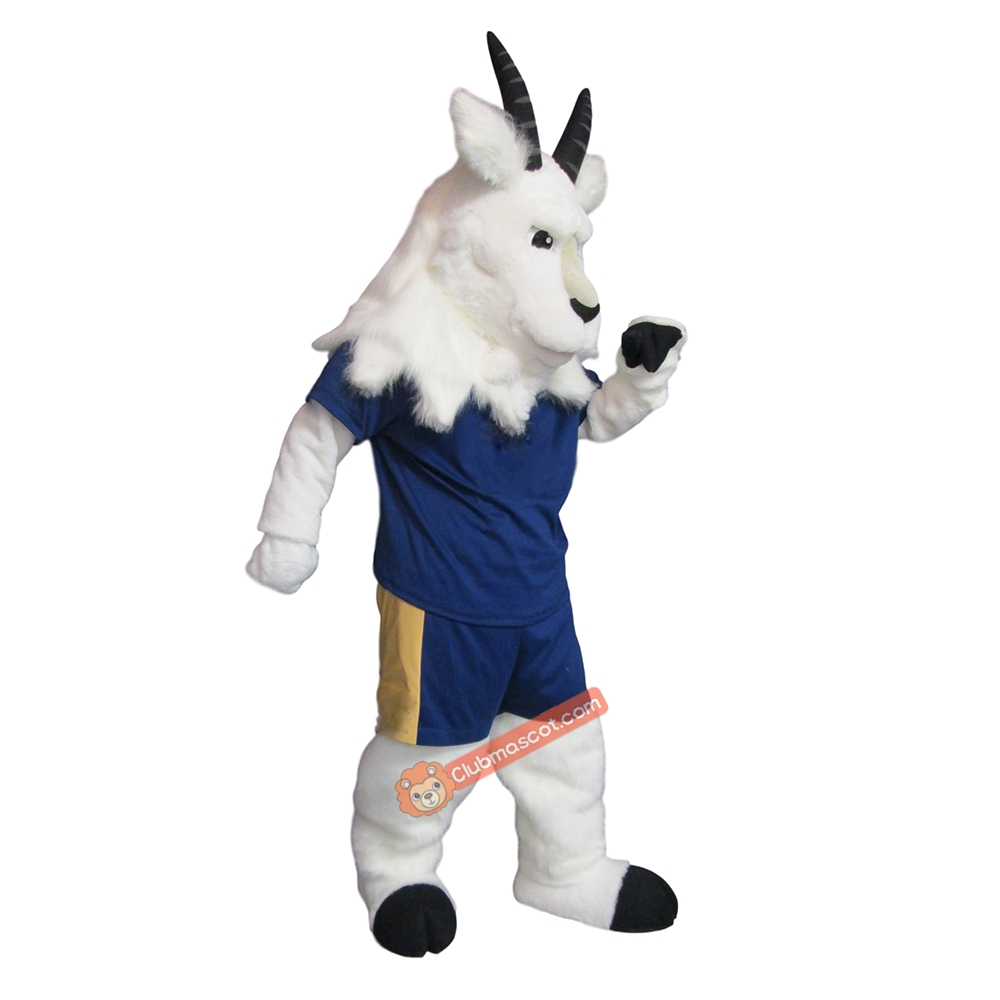 White Goat Mascot Costume, White Goat Costume