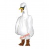 White Goose Mascot Costume, White Goose Costume