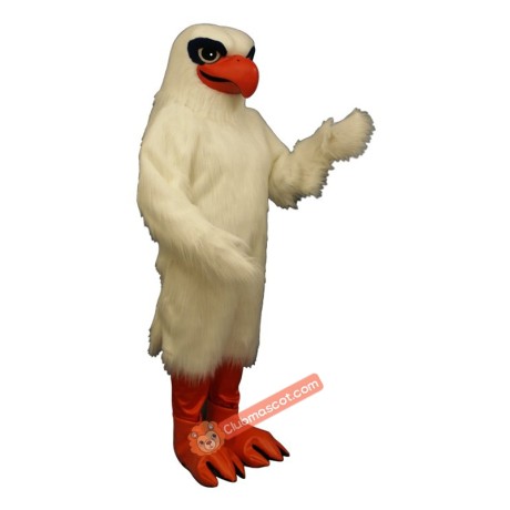 White Hawk Mascot Costume, White Hawk Costume