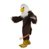 White Head Brown Eagle Mascot Costume, White Head Brown Eagle Costume